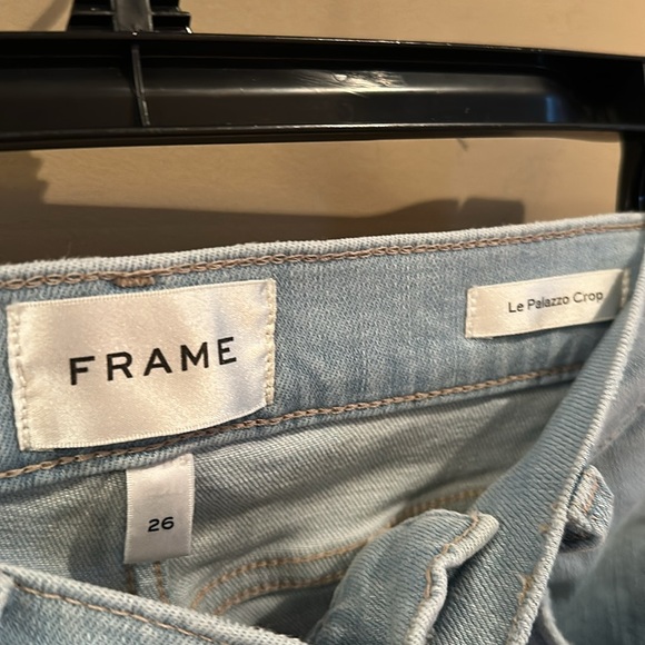 Frame Denim la palazzo crop raw jeans - Picture 4 of 7